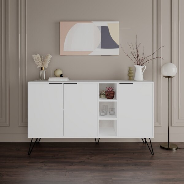 Κονσόλα Clara Λευκό 142x83x35.6 cm