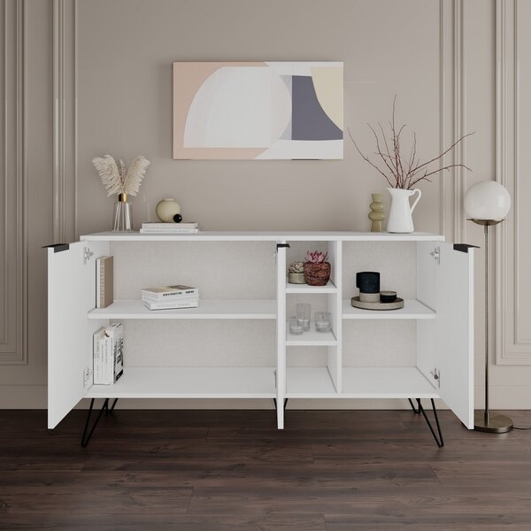 Κονσόλα Clara Λευκό 142x83x35.6 cm