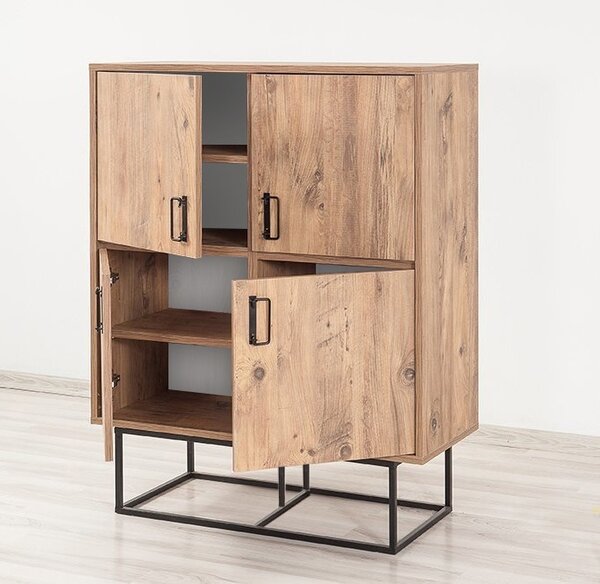 Ντουλάπα multifuncțional Quantum φυσικό 93x115x36 cm
