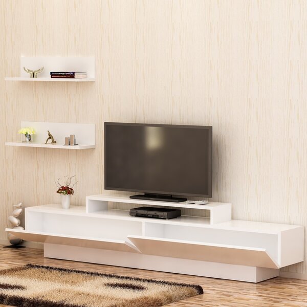 Έπιπλο TV Lucca Λευκό 180x40x31 cm