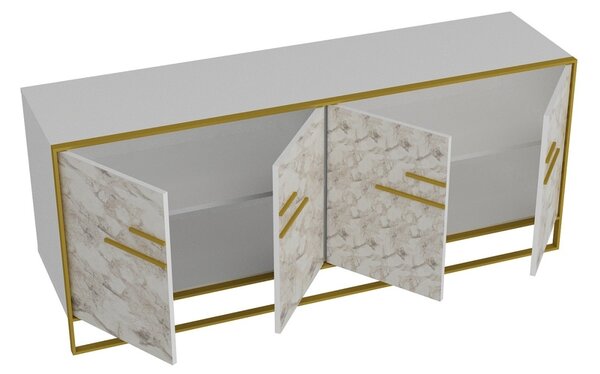Κονσόλα Polka Χρυσό 179.9x75x47.3 cm