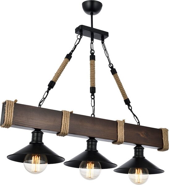 Φωτιστικό οροφής Kutuk Καρυδί 70x20x75 cm
