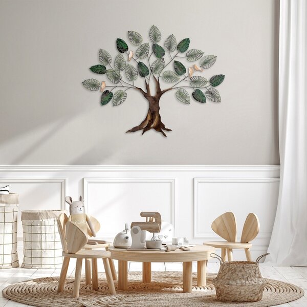Μεταλλικός πίνακας Alder Πολύχρωμος 117x92 cm