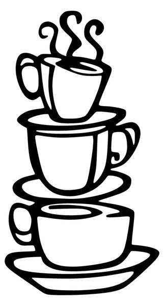 Μεταλλικός πίνακας Coffee Μαύρο 40x75 cm