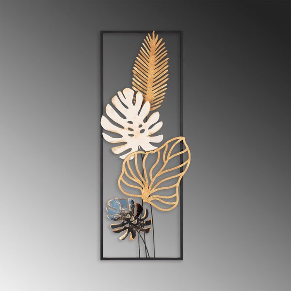 Μεταλλικός πίνακας Palm Πολύχρωμος 32x90 cm