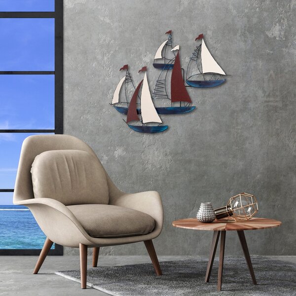 Μεταλλικός πίνακας Kadirga Πολύχρωμος 88x73 cm
