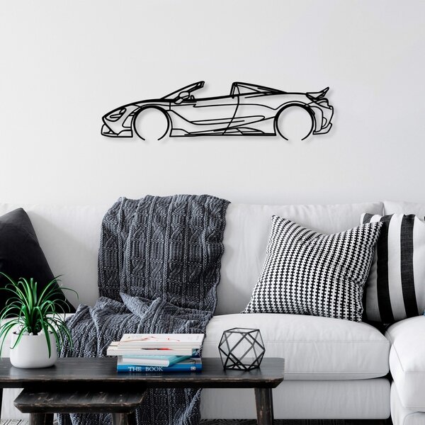 Μεταλλικός πίνακας McLaren Μαύρο 70x17 cm