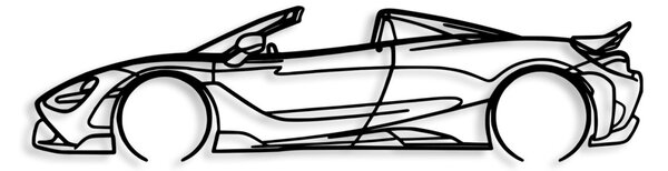Μεταλλικός πίνακας McLaren Μαύρο 70x17 cm