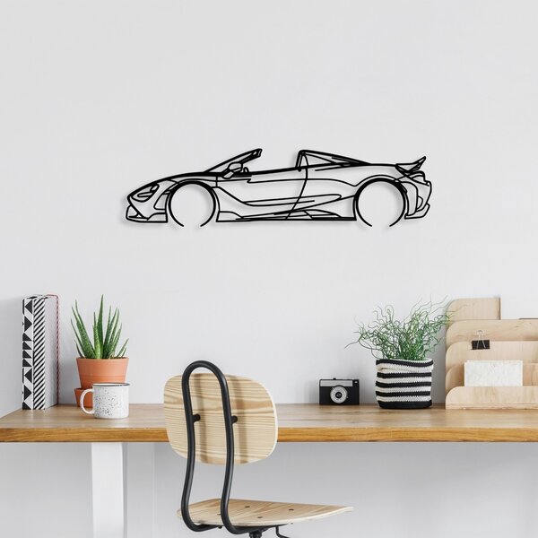 Μεταλλικός πίνακας McLaren Μαύρο 70x17 cm
