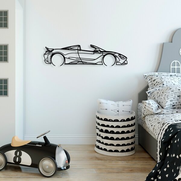 Μεταλλικός πίνακας McLaren Μαύρο 70x17 cm