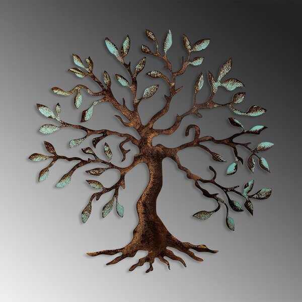 Μεταλλικός πίνακας Tree Πολύχρωμος 60x60x1.5 cm