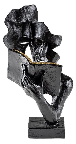 Διακοσμητικό αντικείμενο Lecteur Μαύρο 20x36x15 cm