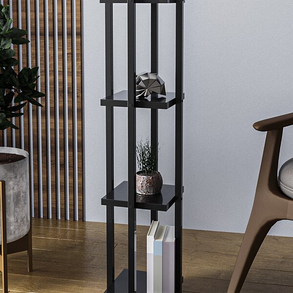 Φωτιστικό Δαπέδου Shelf Μαύρο 25x25x130 cm