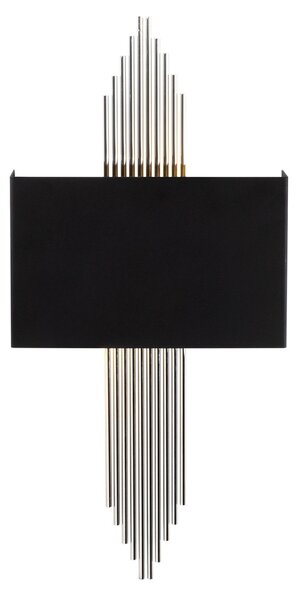 Φωτιστικό Τοίχου 614, Μαύρο, 75x10x22 cm