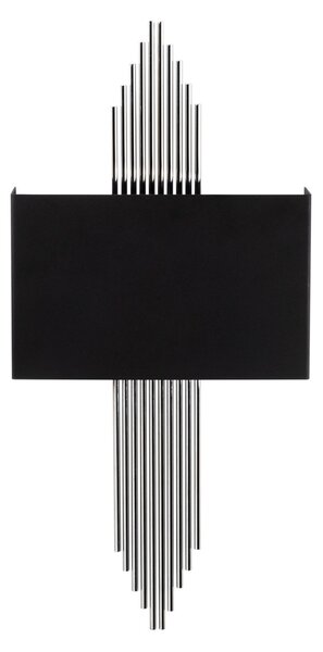 Φωτιστικό Τοίχου 614, Μαύρο, 75x10x22 cm