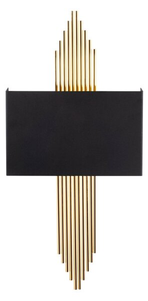 Φωτιστικό Τοίχου 612, Μαύρο, 75x10x22 cm