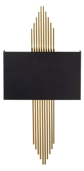 Φωτιστικό Τοίχου 612, Μαύρο, 75x10x22 cm