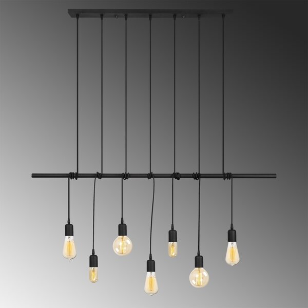 Φωτιστικό οροφής Salkim Μαύρο 120x10x180 cm