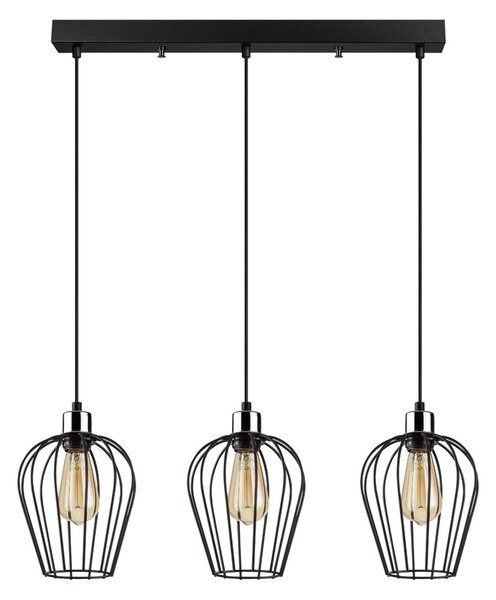 Φωτιστικό οροφής Tel Μαύρο 70x20x115 cm