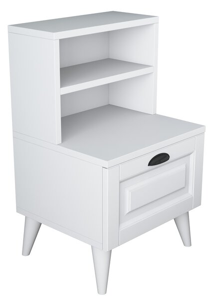 Κομοδίνο BD105 Λευκό 45x74.4x40 cm