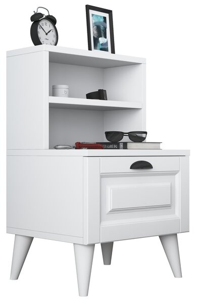 Κομοδίνο BD105 Λευκό 45x74.4x40 cm