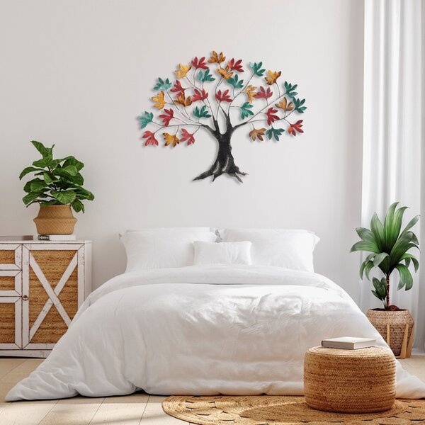 Μεταλλικός πίνακας Yggdrasil Πολύχρωμος 115x94x4 cm
