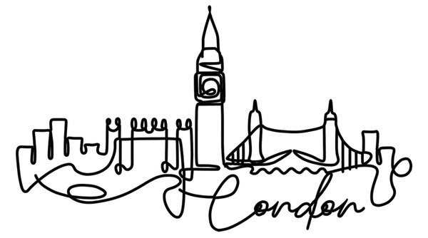Μεταλλικός πίνακας London Μαύρο 120x53x1.5 cm