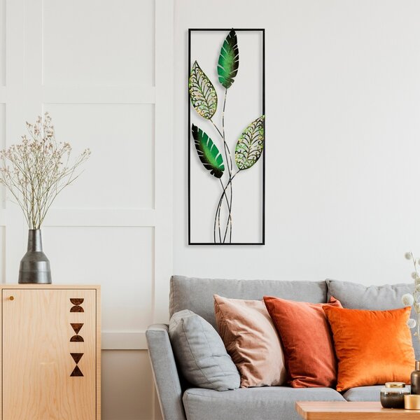 Μεταλλικός πίνακας Timeyi Πολύχρωμος 32x90 cm
