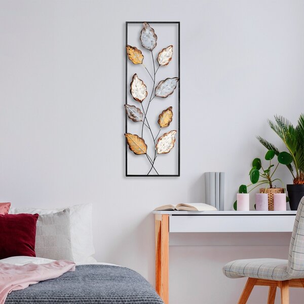 Μεταλλικός πίνακας Fagus Πολύχρωμος 32x90 cm