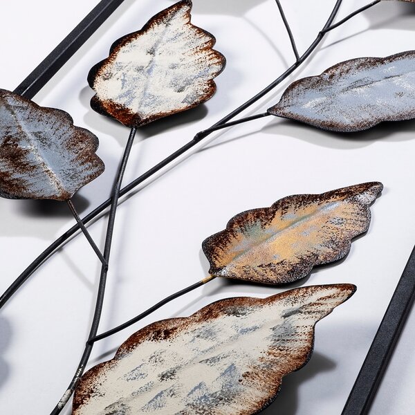 Μεταλλικός πίνακας Fagus Πολύχρωμος 32x90 cm