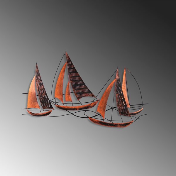 Μεταλλικός πίνακας Barbaros Πολύχρωμος 125x74x4 cm