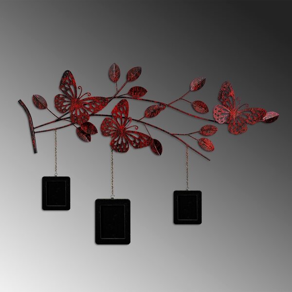 Μεταλλικός πίνακας Dalvere Πολύχρωμος 93x65x4 cm