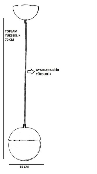 Φωτιστικό οροφής Kure Χρυσό 15x15x70 cm