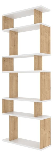 Βιβλιοθήκη Bates, Λευκό, 60x19.6x160 cm