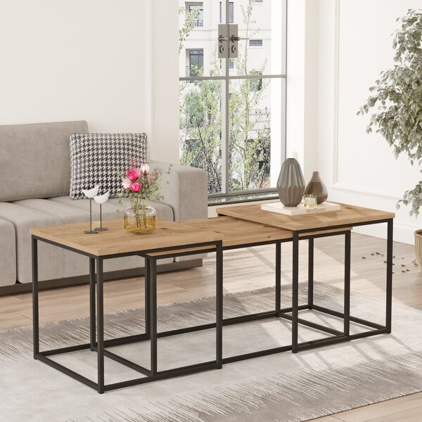 Τραπεζάκι σαλονιού Vg9 Φυσικό 50x47.8x50 cm