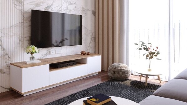 Έπιπλο TV Fr7 Λευκό 180x44.6x44.5 cm