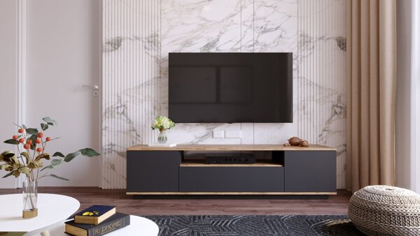 Έπιπλο TV Fr7 Ανθρακί 180x44.6x44.5 cm