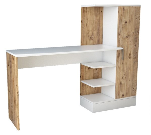 Γραφείο Ct2 Λευκό Φυσικό 152.3x120x40 cm