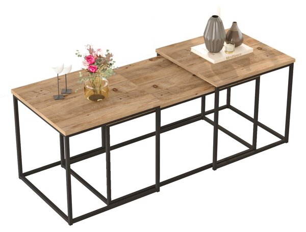 Τραπεζάκι σαλονιού Vg9 Φυσικό 50x47.8x50 cm
