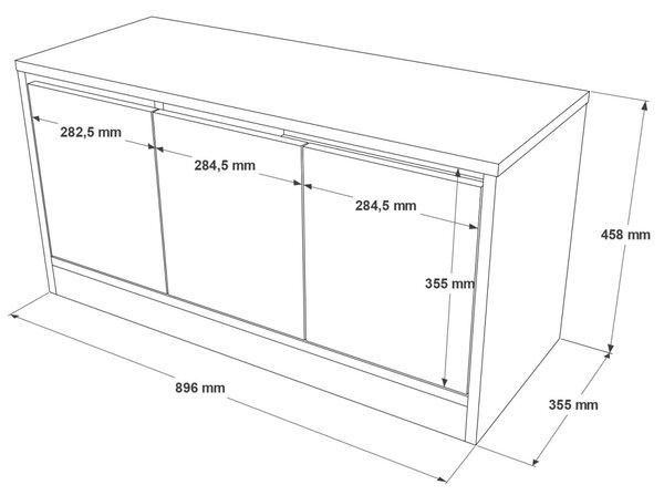 Παπουτσοθήκη με bancheta Mr2 Λευκό 89.6x45.8x35.5 cm