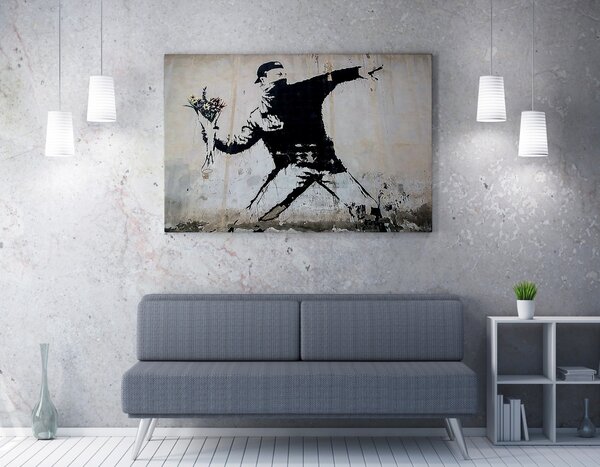 Πίνακας WY18 Πολύχρωμος 50x70x2 cm