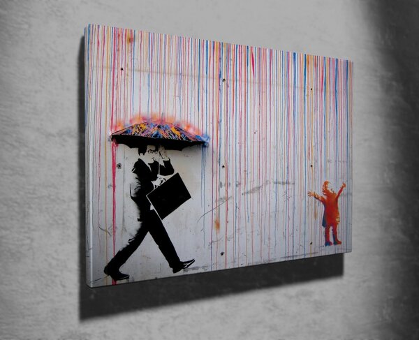 Πίνακας WY64 Πολύχρωμος 50x70x2 cm