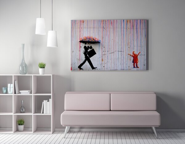 Πίνακας WY64 Πολύχρωμος 50x70x2 cm