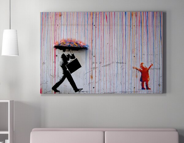 Πίνακας WY64 Πολύχρωμος 50x70x2 cm