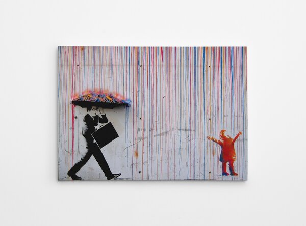 Πίνακας WY64 Πολύχρωμος 50x70x2 cm