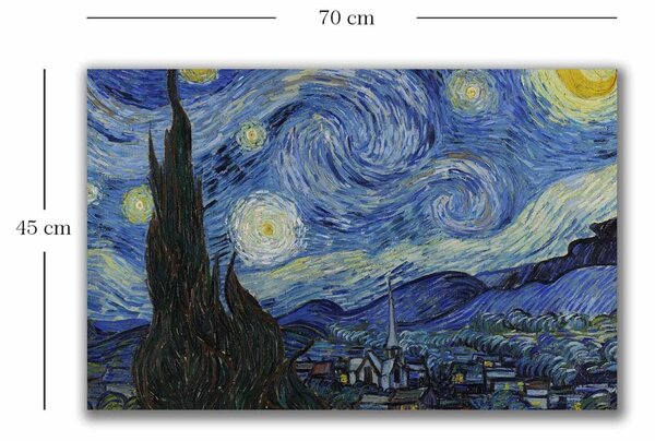 Πίνακας Jackson Rainbowro loja Πολύχρωμος 45x70 cm