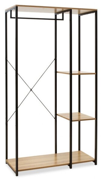 Κρεμάστρα Εισόδου Ramon Oak - Μαύρο 90.5x41x167 cm
