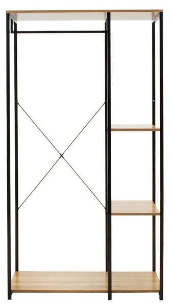 Κρεμάστρα Εισόδου Ramon Oak - Μαύρο 90.5x41x167 cm