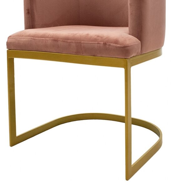Καρέκλα Viv Dry Rose - Gold