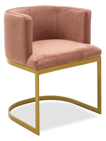 Καρέκλα Viv Dry Rose - Gold